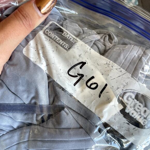 BCBGMAXAZRIA Grecian Pleated Twist Blue Gray Maxi Gown Dress - Size XS - Picture 8 of 8